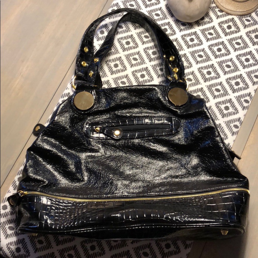 Steve Madden Large Bag - EUC - Black/Gold